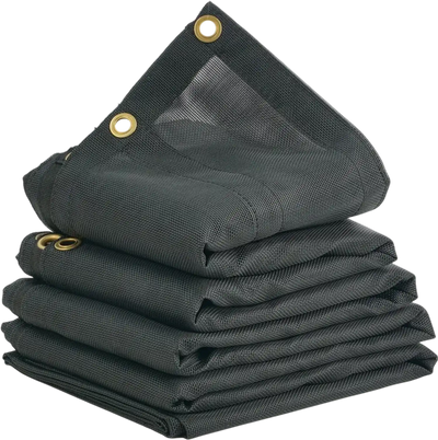 Vevor Dump Truck Mesh Tarp 7 x 18' PVC-Coated Black Heavy Duty Cover New