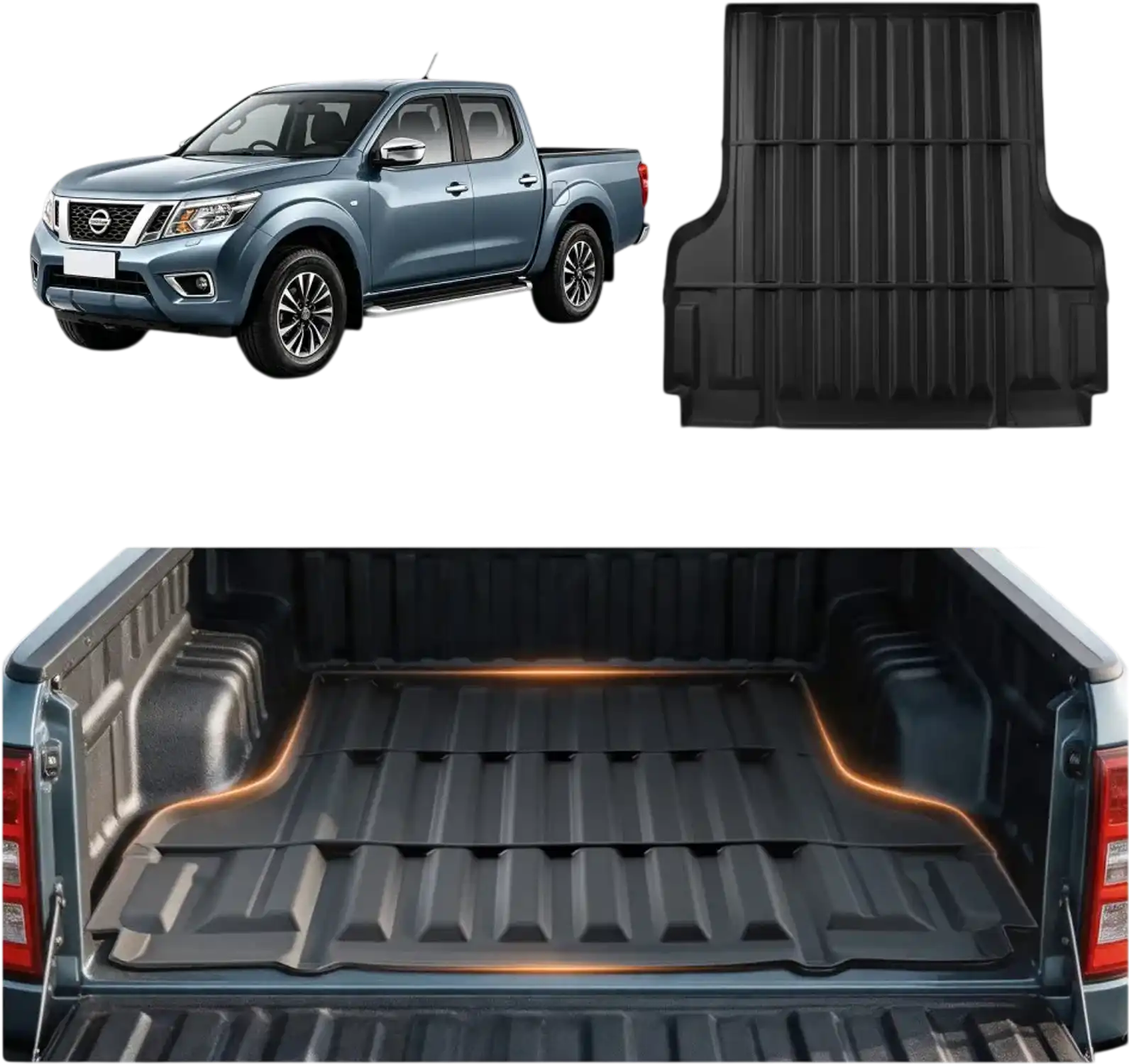 Vevor Truck Bed Mat Custom Fit All-Weather TPE Liner for 2022-2026 Nissan Frontier 5' Bed New