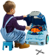 VEVOR Engine Toy, 60 Pieces, Kids Mechanic Car Repair Set with Removable Parts, Lights and Sounds, Steering Wheel and Horn, Kids Mechanic Workshop Set for Toddler Ages 3 Years and Up, Blue