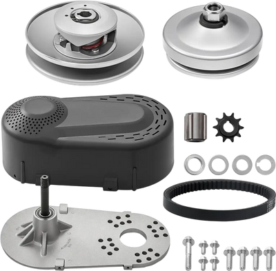VEVOR Drive Clutch, 2-8HP Engine, 2000 RPM High-Strength Drive Clutch with Asymmetric Designed Wheels & Robust Rubber Belt, Sturdy & Durable Clutch with Full Accessories, Fit for Various Engines