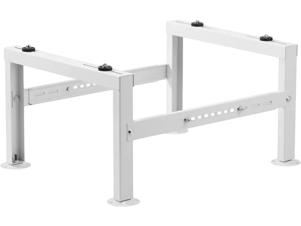 VEVOR Mini Split Ground Stand, Adjustable Anti-Vibration Mini Split Stand for 9000-60000 BTU Ductless Air Conditioner Heat Pump, Heavy Duty AC Base Bracket Floor Mount w/ 770LBS Max. Load Capacity