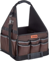 VEVOR Tool Bag, 13 Inch, 45-Pocket Open Top Tool Tote, Electrical Maintenance Toolbox Organizer Storage with Handle, Adjustable Shoulder Strap, Portable Toolbag, for Professionals DIY & Jobsite Use