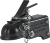 VEVOR Adjustable Trailer Coupler, 2-5/16" Hitch Ball, 15000 lbs Capacity, Heavy Duty Cast Channel-Mount Coupler with Hardware Kit, Ideal for Towing Station Wagons, Pickup Trucks, SUVs, Black Coating