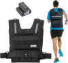VEVOR Adjustable Weighted Vest, 35lb Weight Vest with Iron Weights, Shoulder Pad, and Reflective Stripe, Body Weight Vest Exercise Set for Men Women, Workout Equipment for Strength Training Running