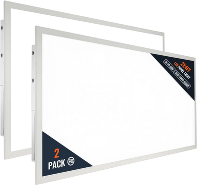 Vevor LED Flat Panel Light 2 Pack 2x4' 6000LM 50W Adjustable Color Temperature New