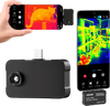 VEVOR Thermal Imaging Camera for Android & iOS, 512 x 384 Super Resolution, 25HZ Refresh Rate Infrared Thermal Imager for Smartphones Tablets, 256 x 192 IR Resolution, -4°F-1022°F & 6 Color Palettes