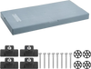 VEVOR Mini Split Pad 38L x 18W x 3H in for 9000-36000 BTU Air Conditioner, AC Condenser Base for Ductless Air Conditioner, Heat Pump, 700 lbs Capacity, Heavy Duty Outdoor AC Unit Base, Rubber Pad,Gray