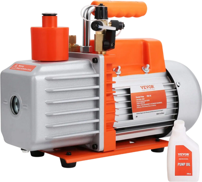 Vevor Vacuum Pump 2-Stage Rotary Vane 5 CFM 120V Air Conditioning New