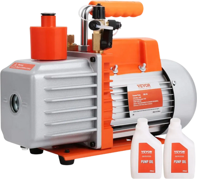 Vevor Vacuum Pump 1/2 HP 2-Stage Rotary Vane 7 CFM 120V Air Conditioning New