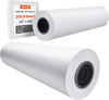 VEVOR Wide Format Paper, 24 in x 500 ft Plotter Paper, 2 Rolls CAD Bond Rolls with 3 in Core, 20 LB Bond Paper Rolls, Idea for CAD Drawings, Engineering Plans, GIS Maps & Architectural Designs