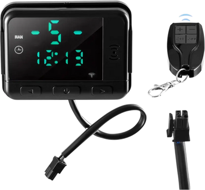 VEVOR Diesel Air Heater Controller, DC5V Universal Diesel Air Heater Controller Thermostat Switch, Parking Heaters Controllers with LCD Display and Remote Control, Fits for 2KW/5KW/8KW Diesels Heaters