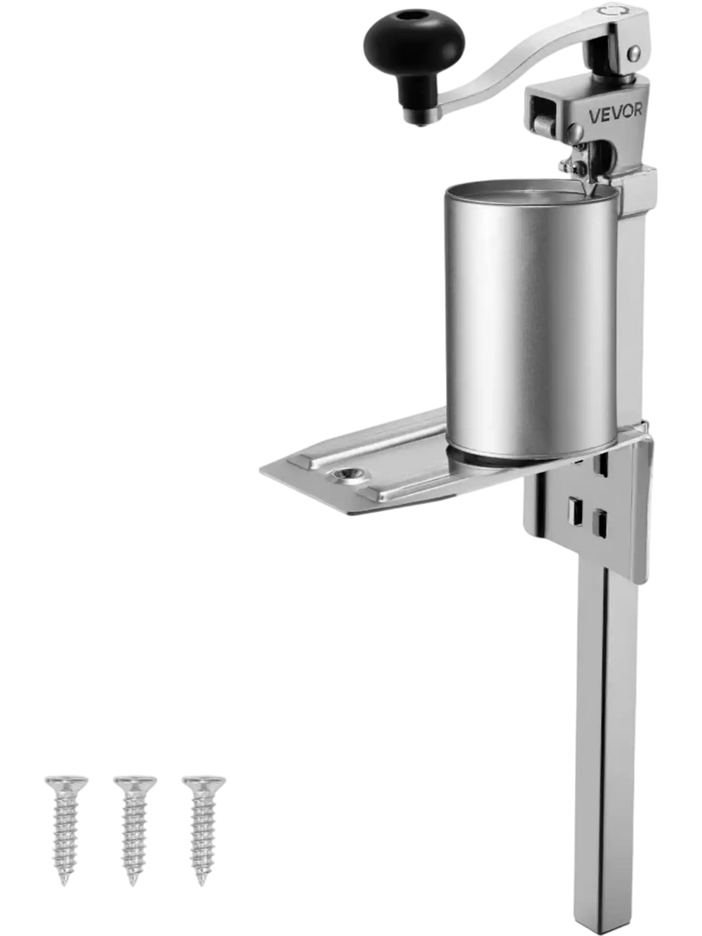 VEVOR Commercial Can Opener, Heavy-Duty Manual Tabletop Cans Opener for Cans Up to 11.8 in Height, Height-Adjustable Professional Can Openers with Stainless Steel Blade, for Restaurant & Food Store