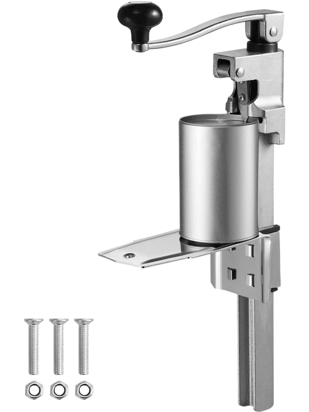 VEVOR Manual Can Opener, Sturdy Tabletop Can Opener for Big Cans, Durable with Stand, Height-Adjustable Professional Jar Opener, Suitable for Cans Up to 11.8" High, Ideal for Restaurants, Hotels, H