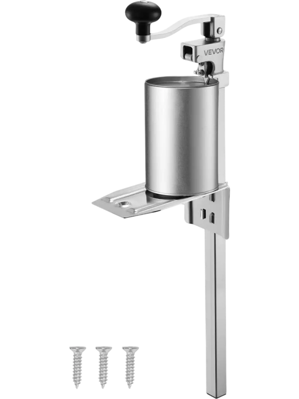 VEVOR Commercial Can Opener, Heavy-Duty Manual Tabletop Cans Opener for Cans Up to 15.75 in Height, Height-Adjustable Professional Can Openers Fixed with Screws, for Restaurant, Hotel, and Food Store