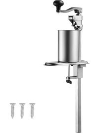 VEVOR Commercial Can Opener, Heavy-Duty Manual Tabletop Cans Opener for Cans Up to 15.75 in Height, Height-Adjustable Can Openers Fixed with Screws & Table Clamp, for Restaurant, Hotel, and Food Store