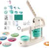 VEVOR Button Maker Machine, 1"/1.25"/2.25"(25/32/58 mm), Quick-Change Plastic Pin Maker with 500pcs Button Parts, 15 pcs Fridge decoration, Bottle Openers, and Keychains, for DIY Badges, Pins