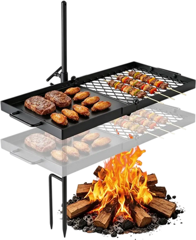 VEVOR Heavy Duty Swivel Campfire Grill, 24