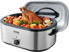 VEVOR Electric Roaster Oven, 24 QT Turkey Roaster Oven with Self-Basting Lid, 1450W Roaster Oven with Defrost & Warm Function, Adjustable Temp, Removable Pan & Rack, Fits Turkeys Up to 28LBS, Silver
