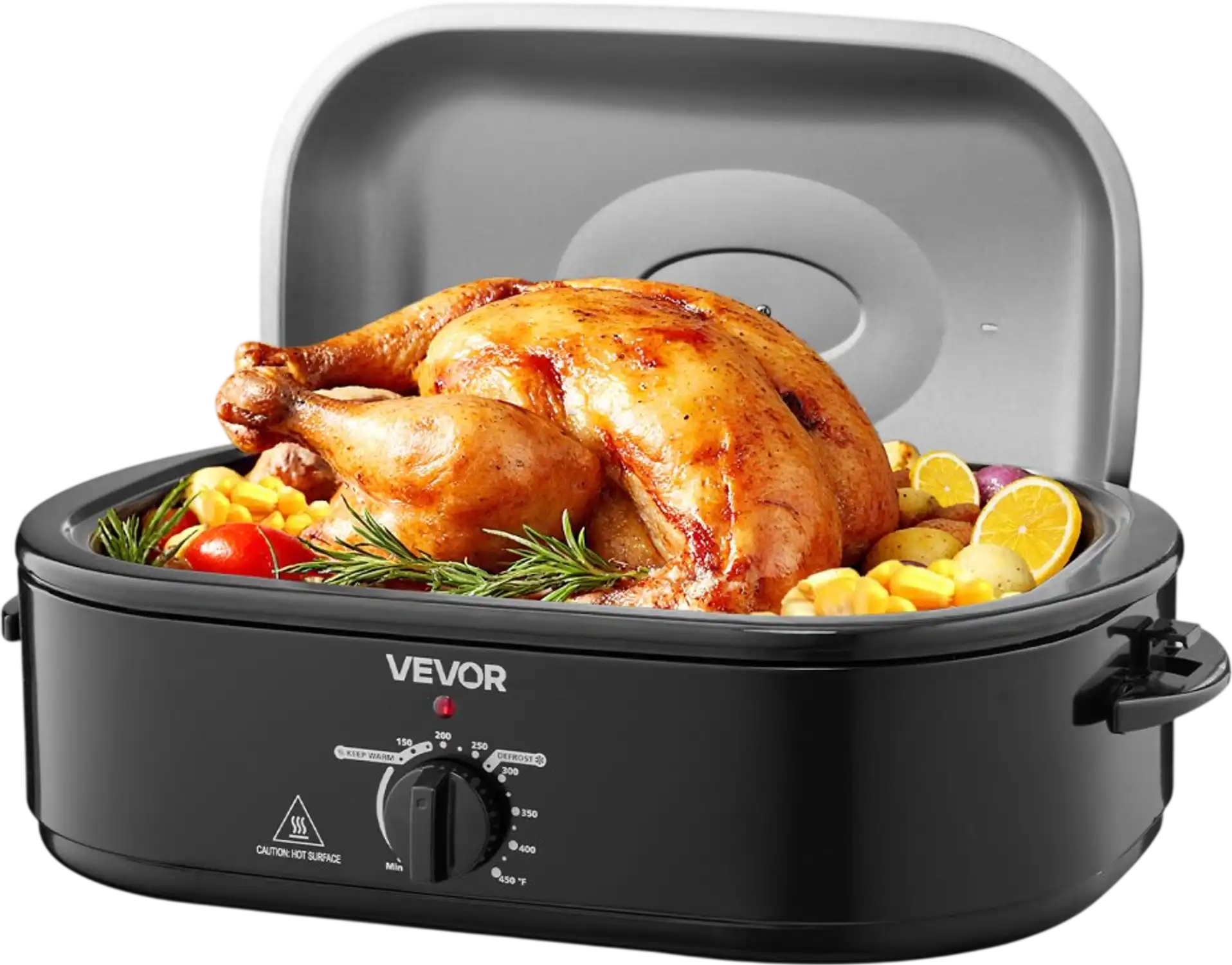 Vevor Roaster Oven 18 Qt Electric Turkey Roaster with Self-Basting Lid New