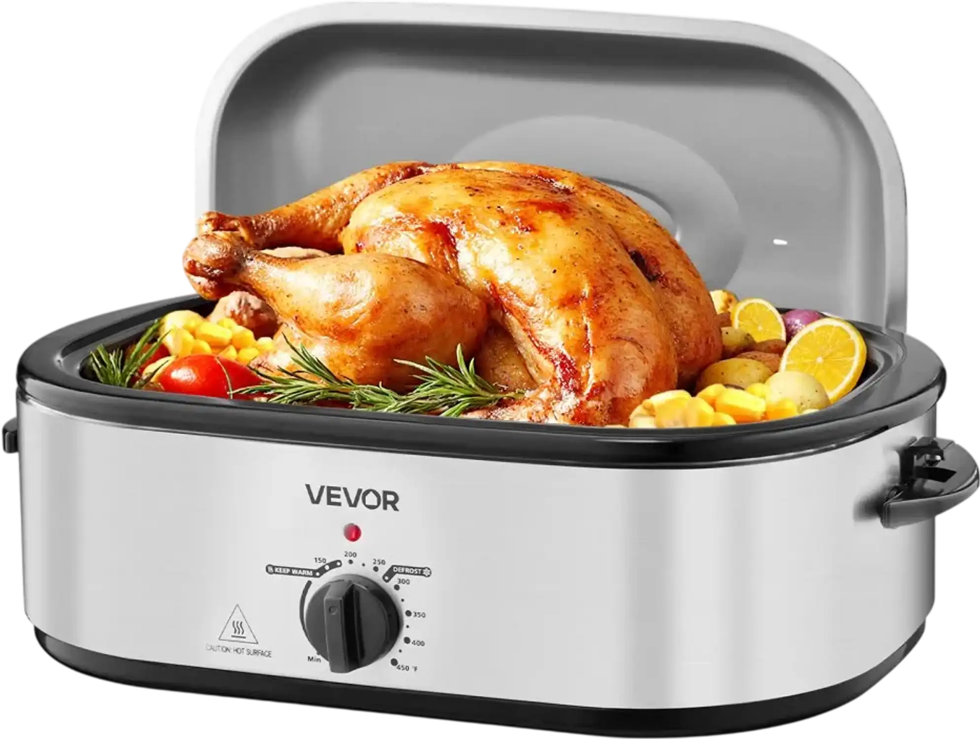 Vevor Roaster Oven 20QT Electric Roasting Pan with Self-Basting Lid New