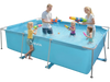 VEVOR Frame Above Ground Swimming Pool, 118 x 78 x 30 in Rectangular Steel Metal Frame, Large Rectangle Outdoor Backyard Family Pool, Easy to Assemble Rust-Resistant, 1046 Gallon Water Capacity, Blue