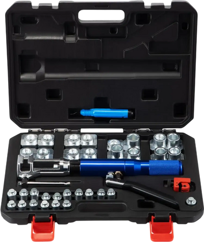 VEVOR Hydraulic Flaring Tool Kit, 45° Double Flaring Tool, Brake Repair Brake Flaring Tools for 3/16