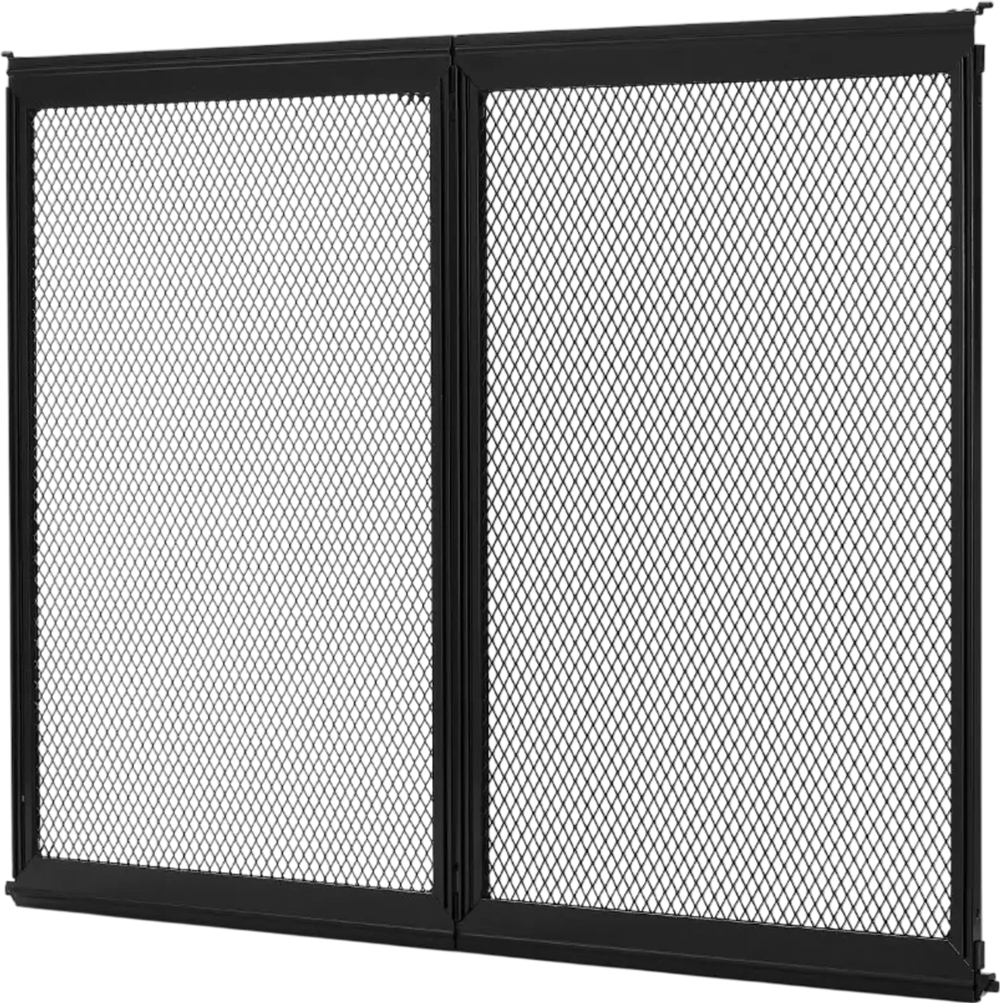 VEVOR RV Screen Door Protector, 24.5 x 20 inch Door Grille, Easy to Install and Disassemble, Reinforced Breathable Protective Mesh, Aluminum Alloy Camper RV Entry Protector for Pet Protection, Black