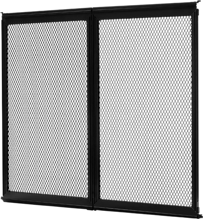 VEVOR RV Screen Door Protector, 22.5 x 20 inch Door Grille, Easy to Install and Disassemble, Reinforced Breathable Protective Mesh, Aluminum Alloy Camper RV Entry Protector for Pet Protection, Black