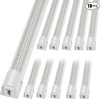 VEVOR 10 Pack LED Shop Light, 4 FT, 40W Linkable Shop Light Fixture, 6500 LM Ceiling Lights 59 in Power Cords with ON/OFF Switch 48 in Connector Cables, for Garage Warehouse Home Workkshop and Office