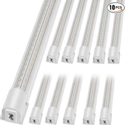 Vevor LED Shop Light 10-Pack 4' 40W Linkable Fixture New