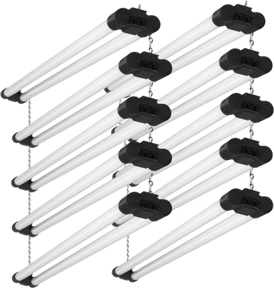Vevor Shop Light 10-Pack 4' 40W Linkable LED Fixture New