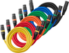 VEVOR XLR Cable 15 ft, 6 Pack, Shielded Balanced DMX Male to Female Microphone Cables, Gold-Plated 3-Pin XLR Mic Speaker Cord Wires, for Stage Lighting, Microphones, Amplifier, Mixer, Speaker Systems
