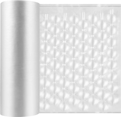 VEVOR Air Cushion Film, 984Ft Length Air Pillow Bubble Bags Film, 16 Inch Width Film, Roll Bubble Bags Film for Wrap Machine