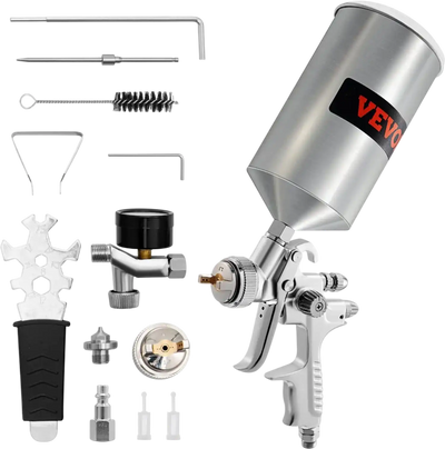 Vevor HVLP Spray Gun Professional Gravity Feed Automotive Paint Sprayer New