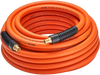 VEVOR Air Hose, 3/8'' x 50FT Rubber Air Compressor Hose, 300 PSI Kink-Resistant Pneumatic Hoses with 1/4-inch Solid MNPT Bras Fittings, Three-Layer Construction, All-Weather Flexibility