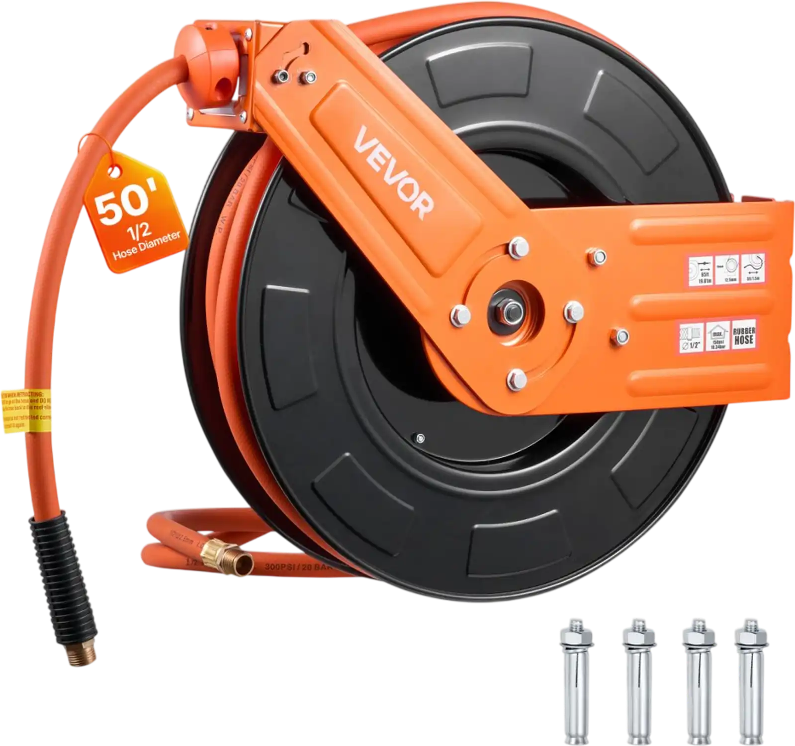 Vevor Air Hose Reel Retractable 1/2