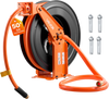 VEVOR Retractable Air Hose Reel, 3/4 Inch x 50 FT PVC Air Hose Max 300PSI, Auto Rewind Air-Compressor Hoses Reel with 5 ft Lead in, Ceiling/Wall Mount Heavy Duty Steel Double Arm