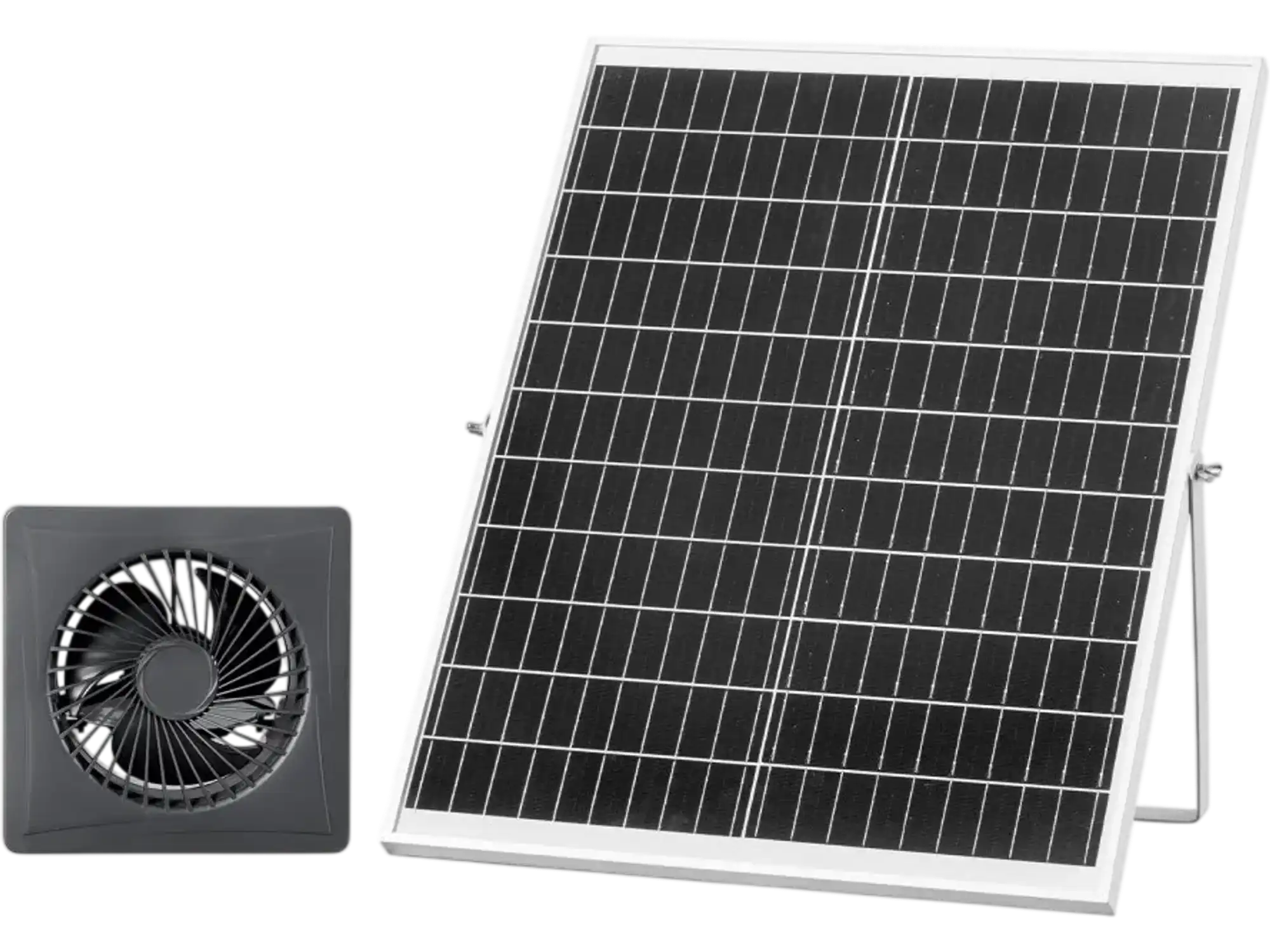 Vevor Solar Powered Fan Greenhouse Ventilation Fan with 25W Panel 220 CFM Airflow New
