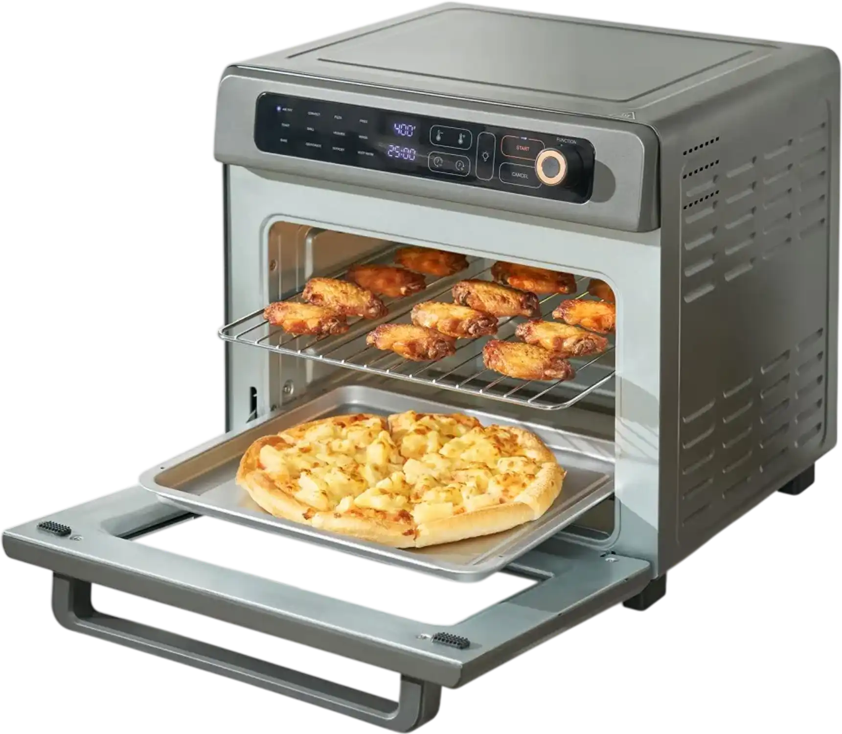 Vevor Convection Oven 12-in-1 Air Fryer Toaster Oven 25L 1700W Stainless Steel New