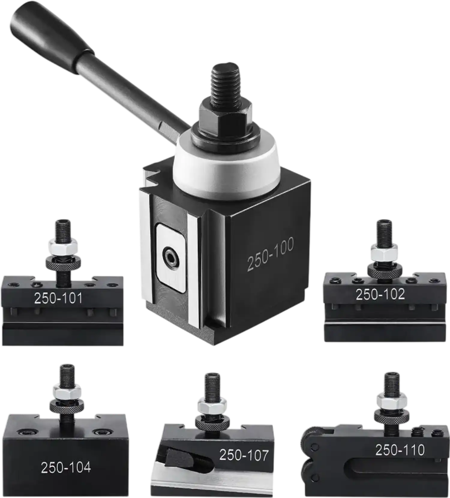 Vevor Tool Post Quick Change Lathe Tool Post Set 6-Piece for 6