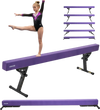 VEVOR Adjustable Balane Beam for Kids, 8FT Gymnastics Beam, High and Low Floor Beams of 5 Adjustable Heights for All Gymnastic Levels, Professional Gymnastic Equipment for Home and Gym Center, Purple