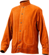 VEVOR Leather Welding Jacket, Heavy Duty Cowhide Flame Resistant Welding Coat, Waterproof Heat-Resistant Safety Jacket with 4 Pockets & Adjustable Cuffs for Welders Steelworks - XXL Size