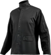 VEVOR Flame Resistant Welding Jacket, Heavy Duty Split Cowhide Leather Sleeves + 9 oz. FR Pure Cotton Body, Heat-Resistant Welding Safety Jacket for Welder Fitters - XL Size