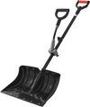 VEVOR Snow Shovel for Driveway, 18 in Wide Plastic Snow Shovel with Assist D-shaped Handles, Non Slip Grip, Large Capacity Snowplow Shovels, Lightweight Snows Removal Tool for Garden Car Camping