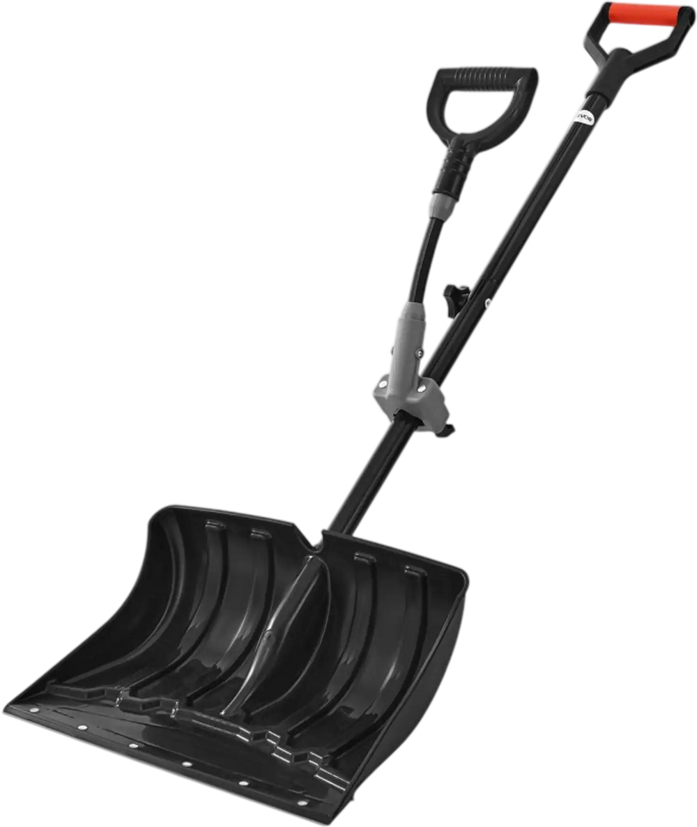 VEVOR Snow Shovel for Driveway, 18 in Wide Plastic Snow Shovel with Assist D-shaped Handles, Non Slip Grip, Large Capacity Snowplow Shovels, Lightweight Snows Removal Tool for Garden Car Camping