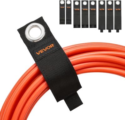 VEVOR Extension Cord Straps, 8-Pack Cable Holder Organizer, Heavy-Duty Extension Cord Hanger for Garage Organization and Storage, 52.9lbs Weight Capacity Storage Strap, Stocking Stuffer for Dad & Mom