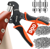 VEVOR Grommet Tool Kit 5/16" 3/8" 1/2" 900 PCS Grommets Eyelet Tool Kit, with Eyelets and Washers, Manual Grommet Press Pliers, Hole Punch Tools, Blocks, for Leather, Tarps, Shoes, Crafts, Fabric