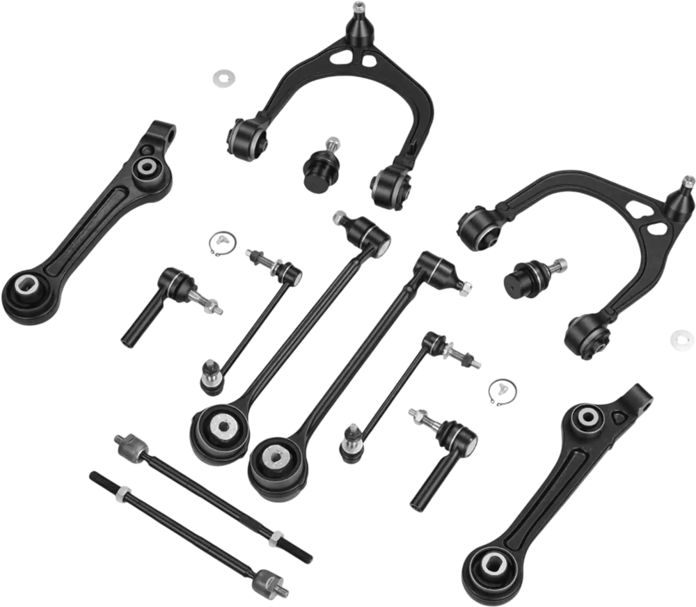 VEVOR Left Right Front Upper & Lower Control Arms Kit, OEM Suspension Kit Compatible with 2011-2017 Chrysler 300 RWD, 2011-2017 Dodge Challenger RWD, 2011-2014 Dodge Charger RWD (14PCS)