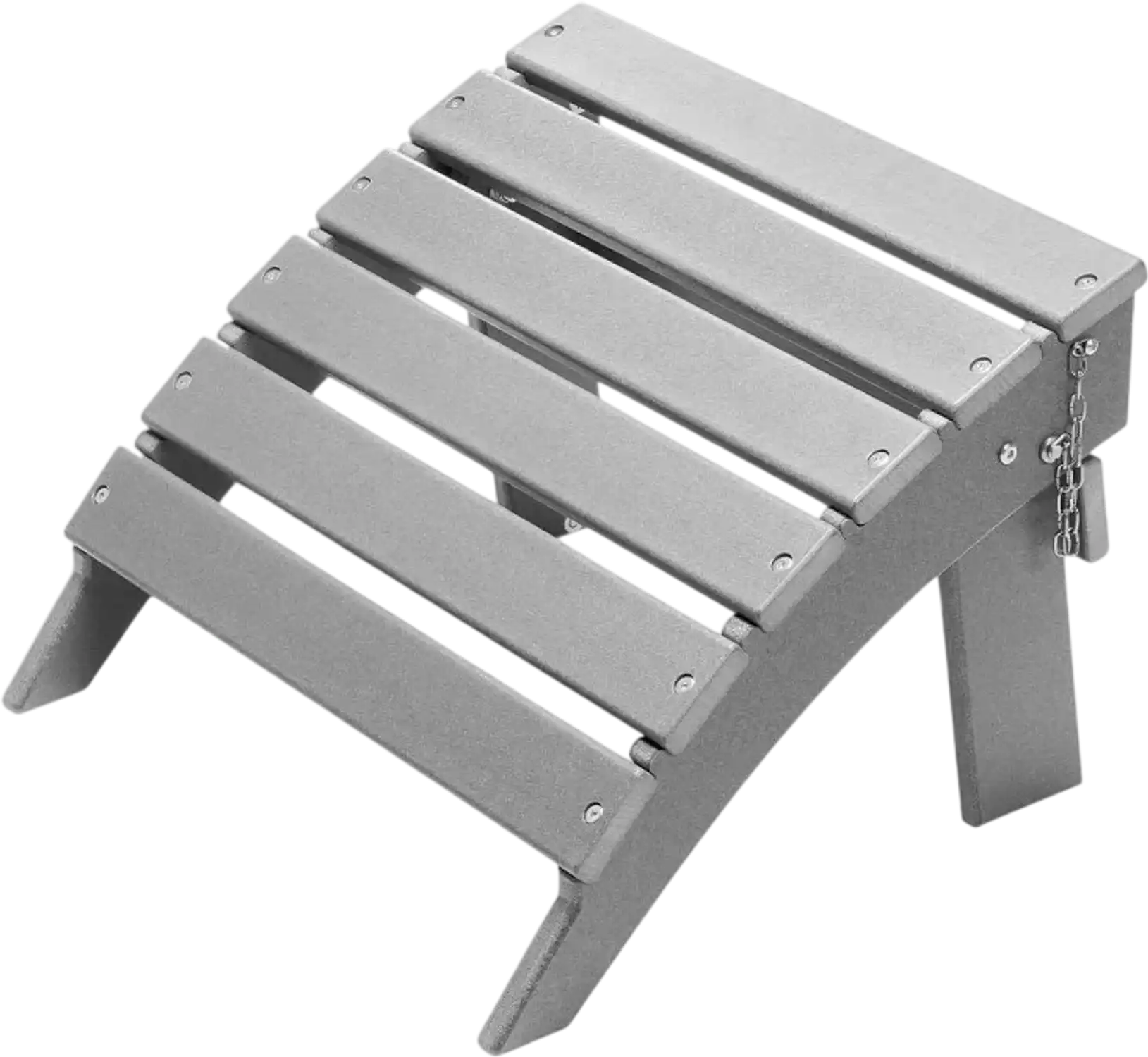 Vevor Patio Footrest Adirondack Folding Ottoman Gray HDPE 16.9