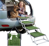 VEVOR Dog Stairs for Car, 4 Steps Extra Wide Foldable Dog Ramp for Large Dogs with Non-Slip Surface, Portable Lightweight Pet Stairs Ladder for Car, SUV, Truck, High Bed, Sofa, Support up to 200 lbs
